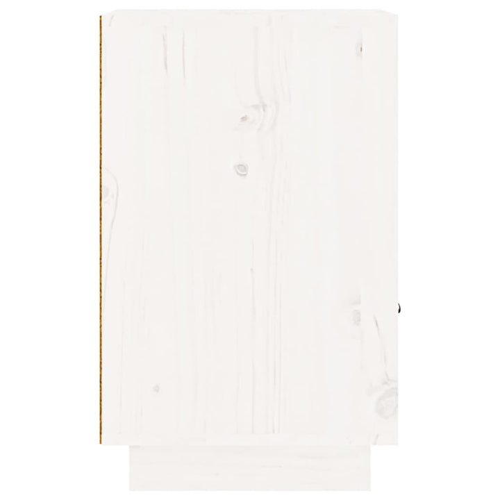 sengeborde 2 stk. 40x34x55 cm massivt fyrretræ hvid