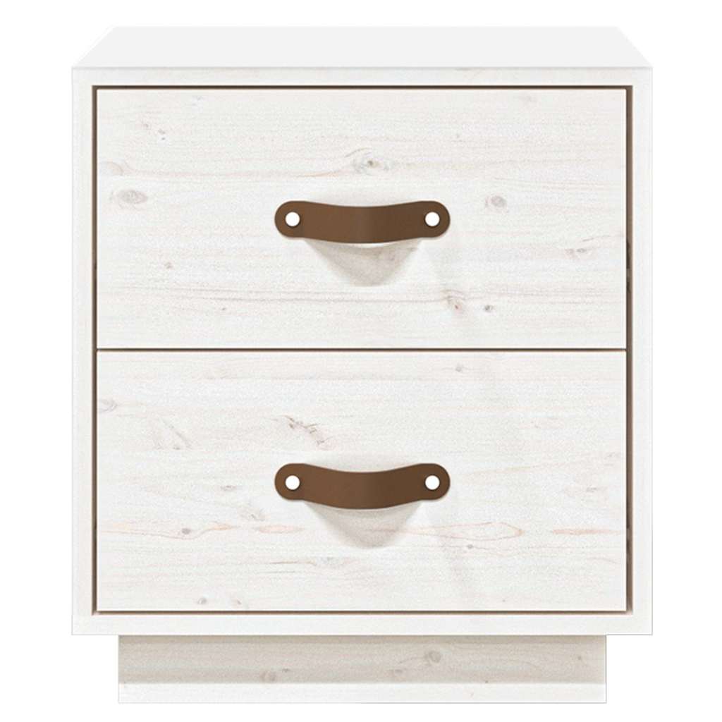 sengeborde 2 stk. 40x34x45 cm massivt fyrretræ hvid