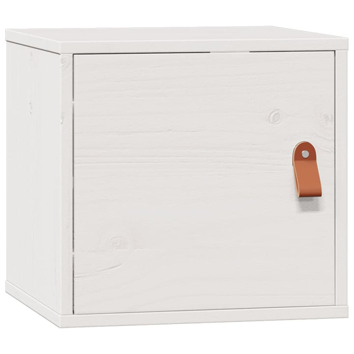 vægskab 31,5x30x30 cm massivt fyrretræ hvid