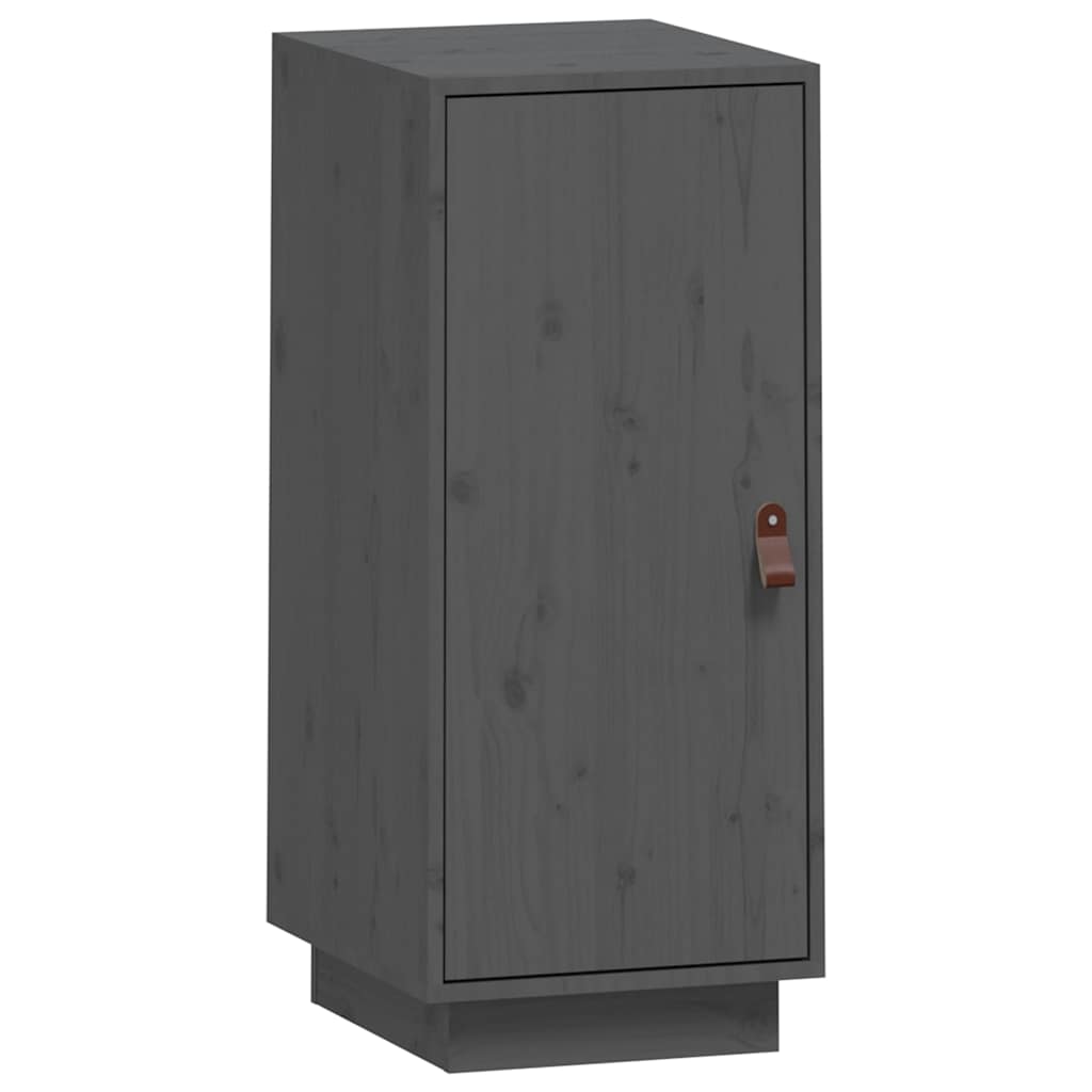 skænk 34x40x75 cm massivt fyrretræ grå