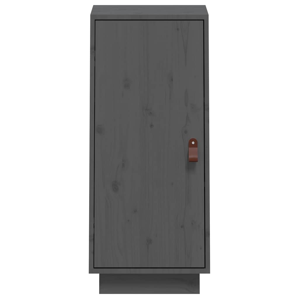skænk 34x40x75 cm massivt fyrretræ grå