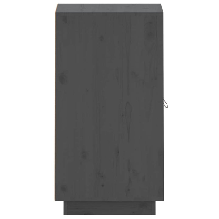 skænk 34x40x75 cm massivt fyrretræ grå