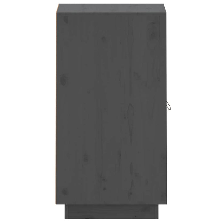 skænk 34x40x75 cm massivt fyrretræ grå