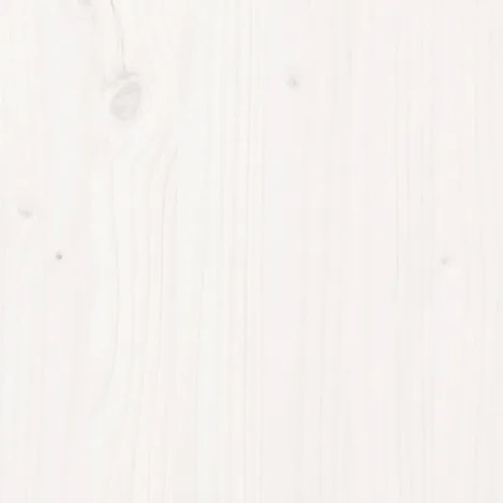 skænk 100x40x75 cm massivt fyrretræ hvid