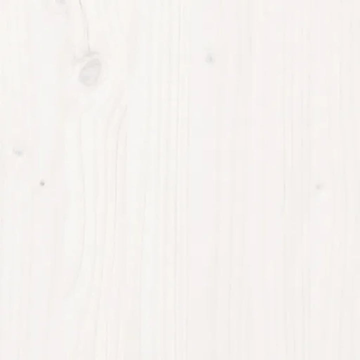 skænk 100x40x75 cm massivt fyrretræ hvid