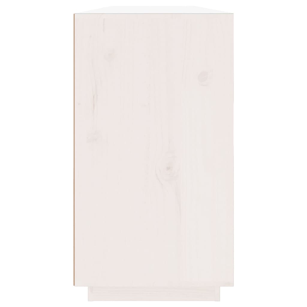 skænk 100x40x75 cm massivt fyrretræ hvid