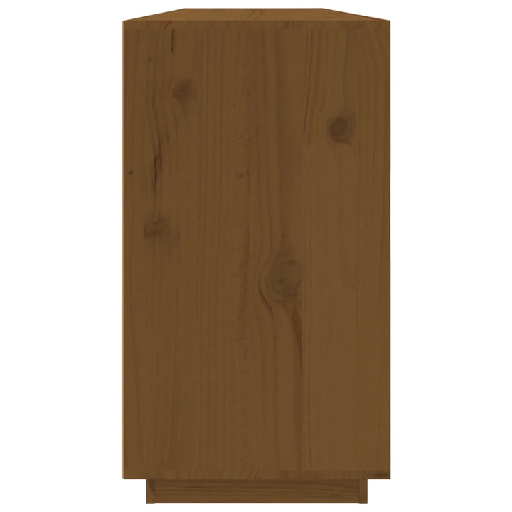 skænk 100x40x75 cm massivt fyrretræ gyldenbrun