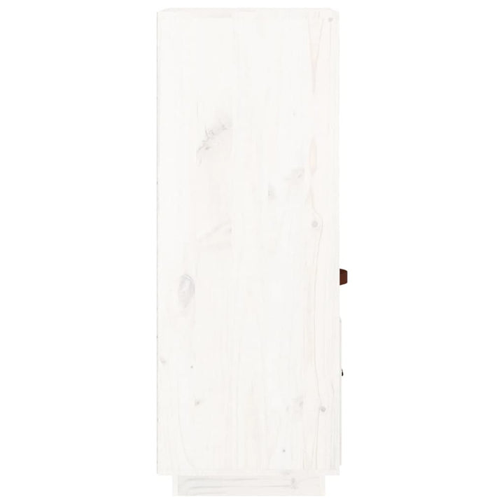 højskab 34x40x108,5 cm massivt fyrretræ hvid