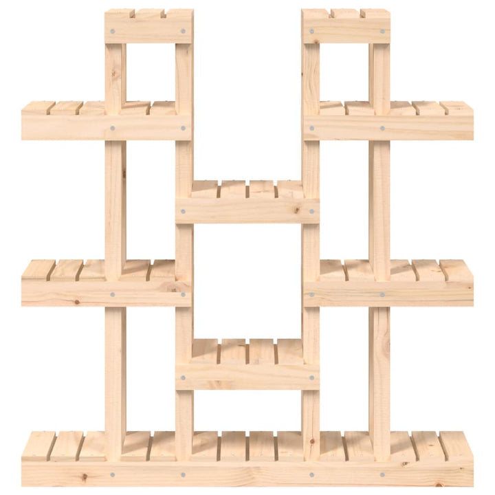 plantestativ 104,5x25x109,5 cm massivt fyrretræ