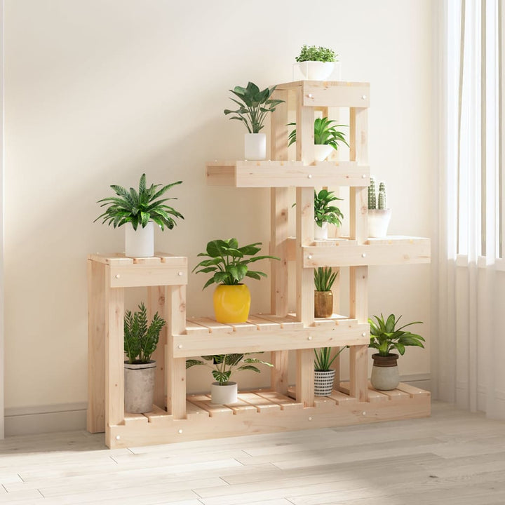 plantestativ 92x25x97 cm massivt fyrretræ