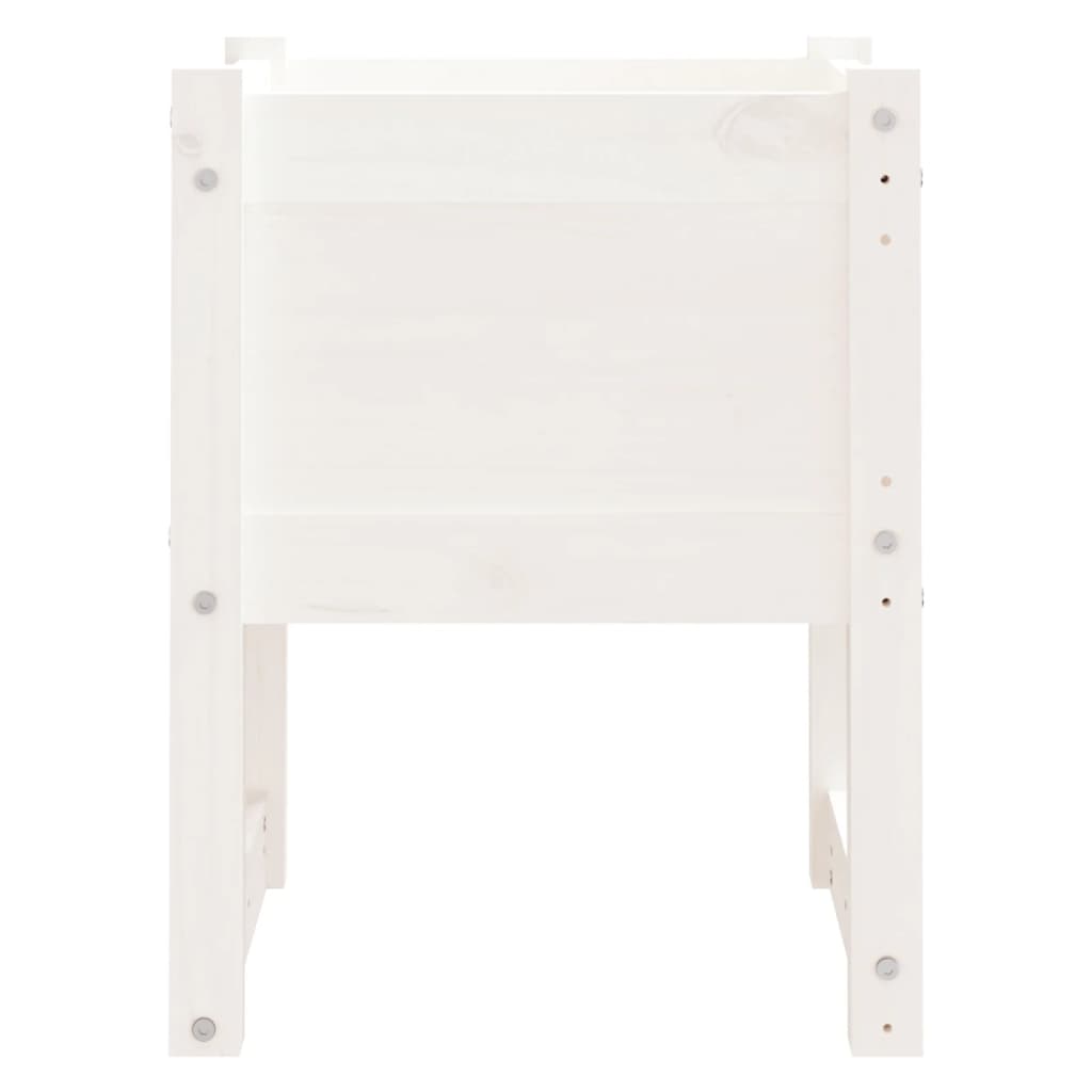 plantekasse 40x40x52,5 cm massivt fyrretræ hvid