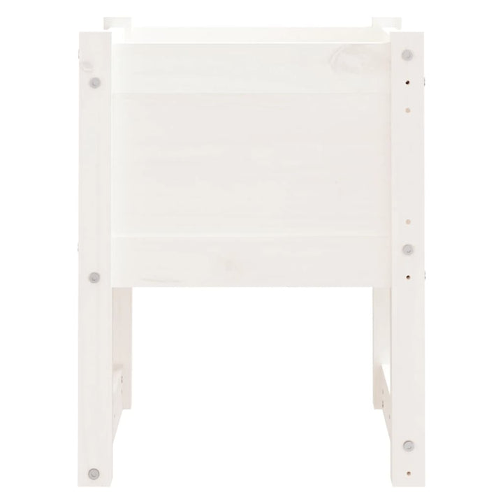plantekasse 40x40x52,5 cm massivt fyrretræ hvid
