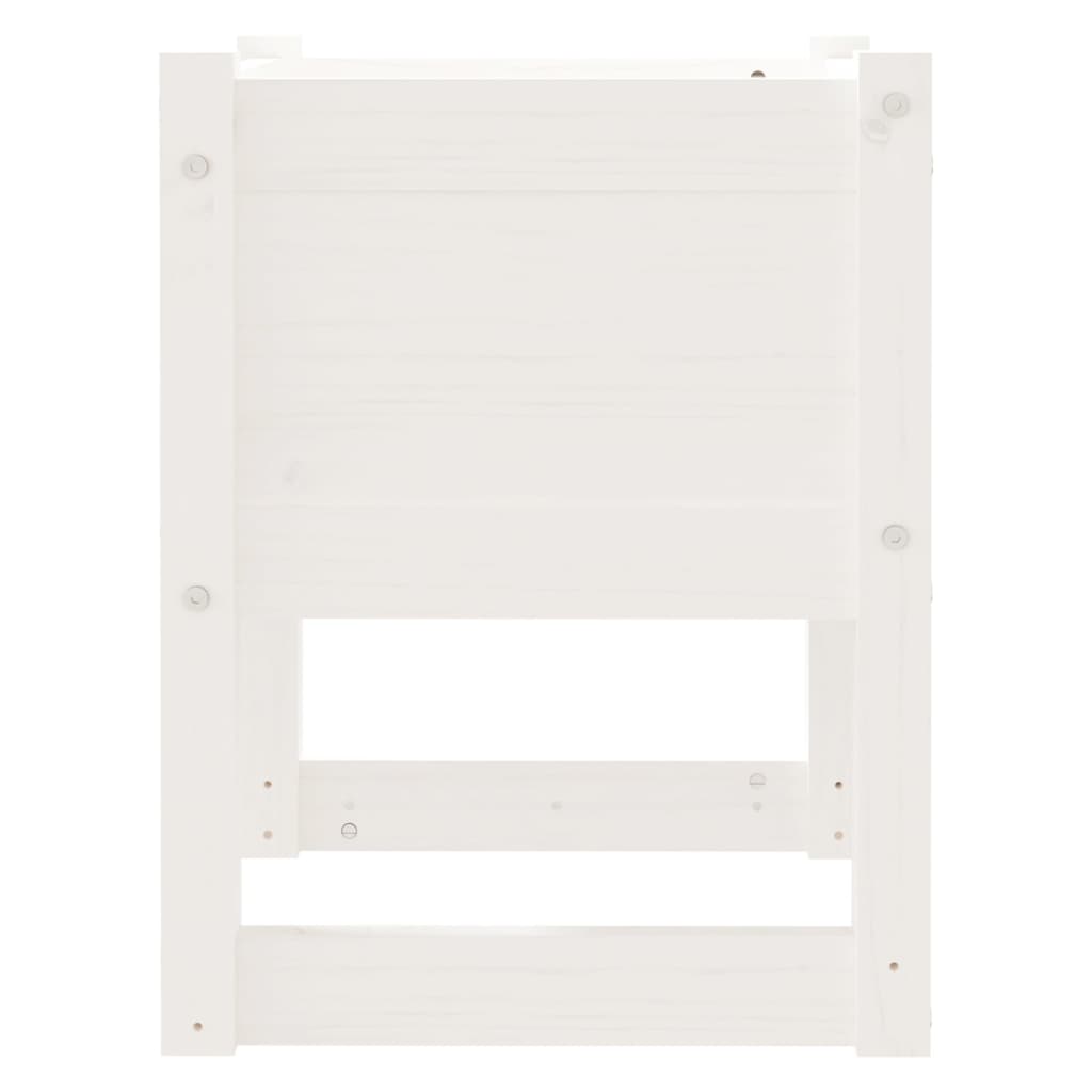 plantekasse 40x40x52,5 cm massivt fyrretræ hvid