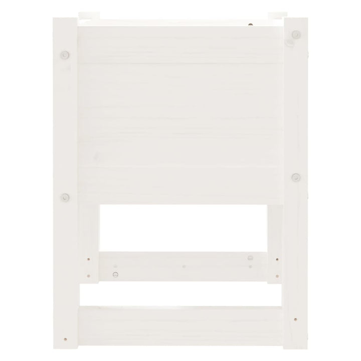 plantekasse 40x40x52,5 cm massivt fyrretræ hvid