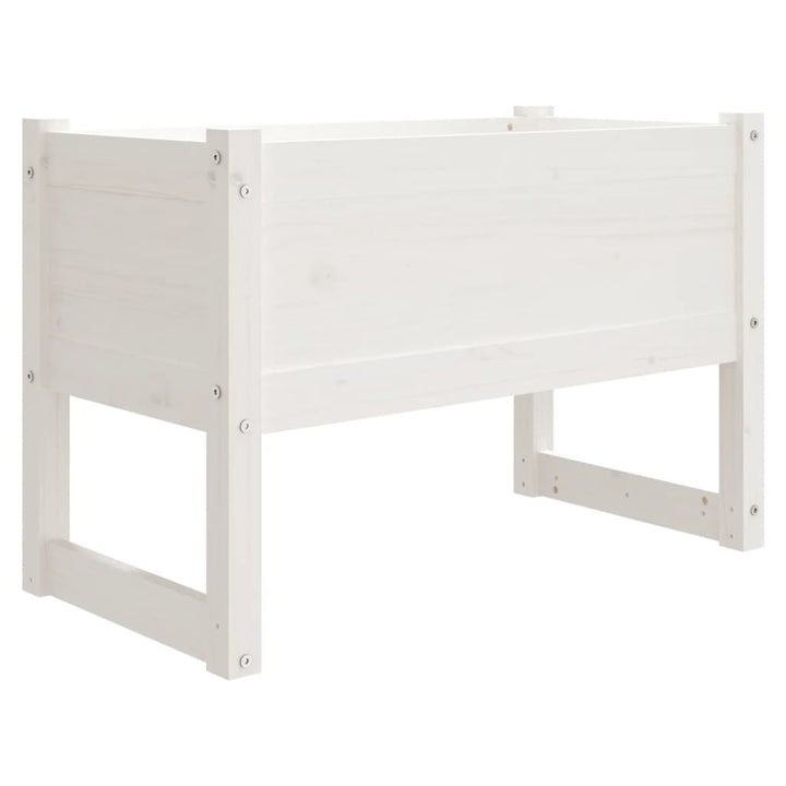 plantekasse 78x40x52 cm massivt fyrretræ hvid