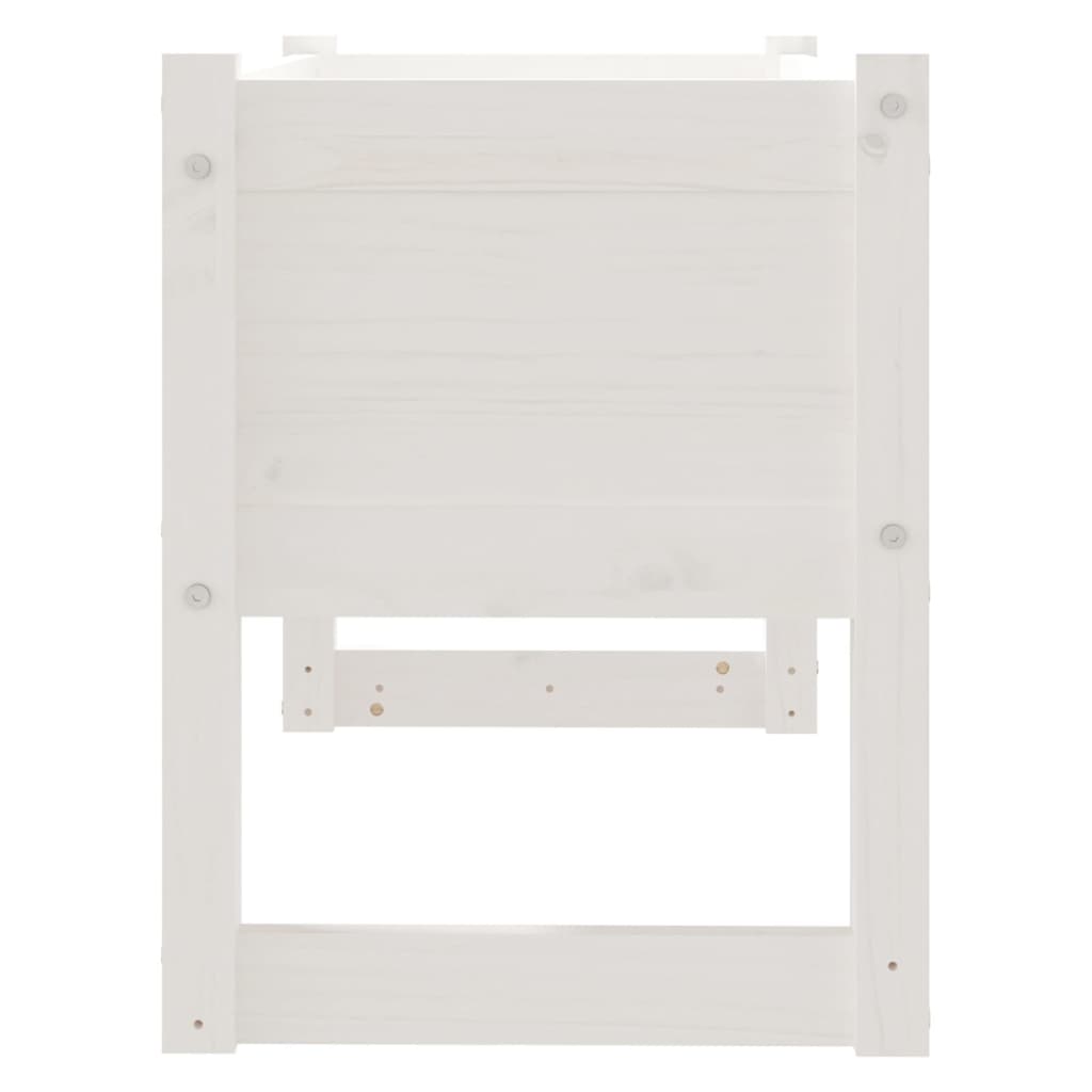 plantekasse 78x40x52 cm massivt fyrretræ hvid
