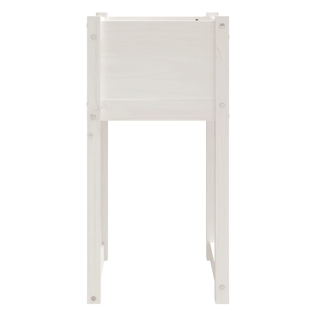 plantekasse 40x40x81 cm massivt fyrretræ hvid