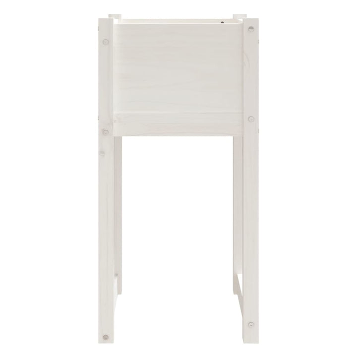 plantekasse 40x40x81 cm massivt fyrretræ hvid