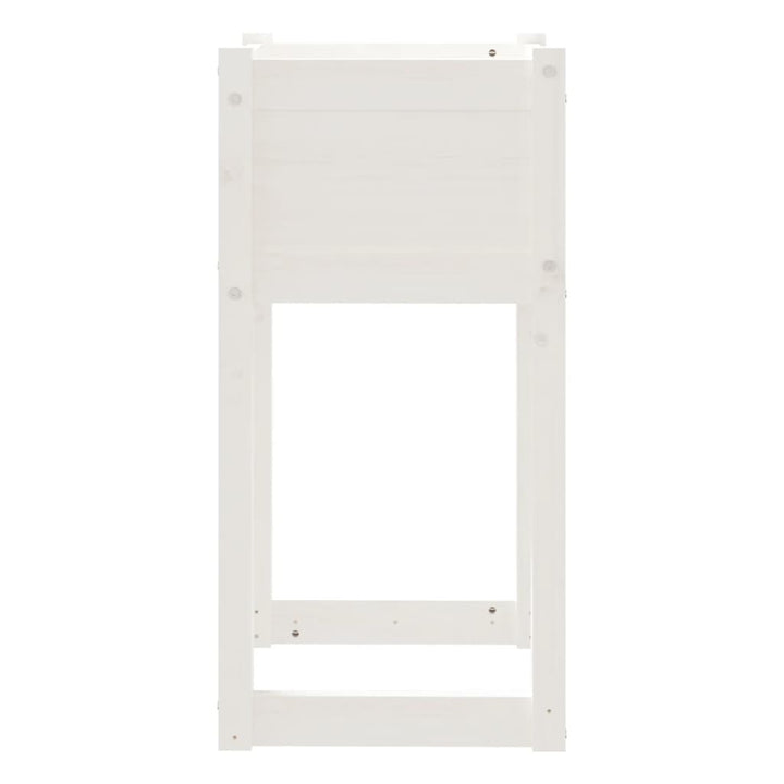plantekasse 40x40x81 cm massivt fyrretræ hvid