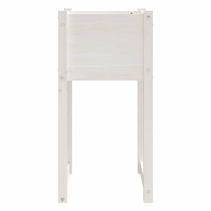 plantekasser 2 stk. 40x40x81 cm massivt fyrretræ hvid