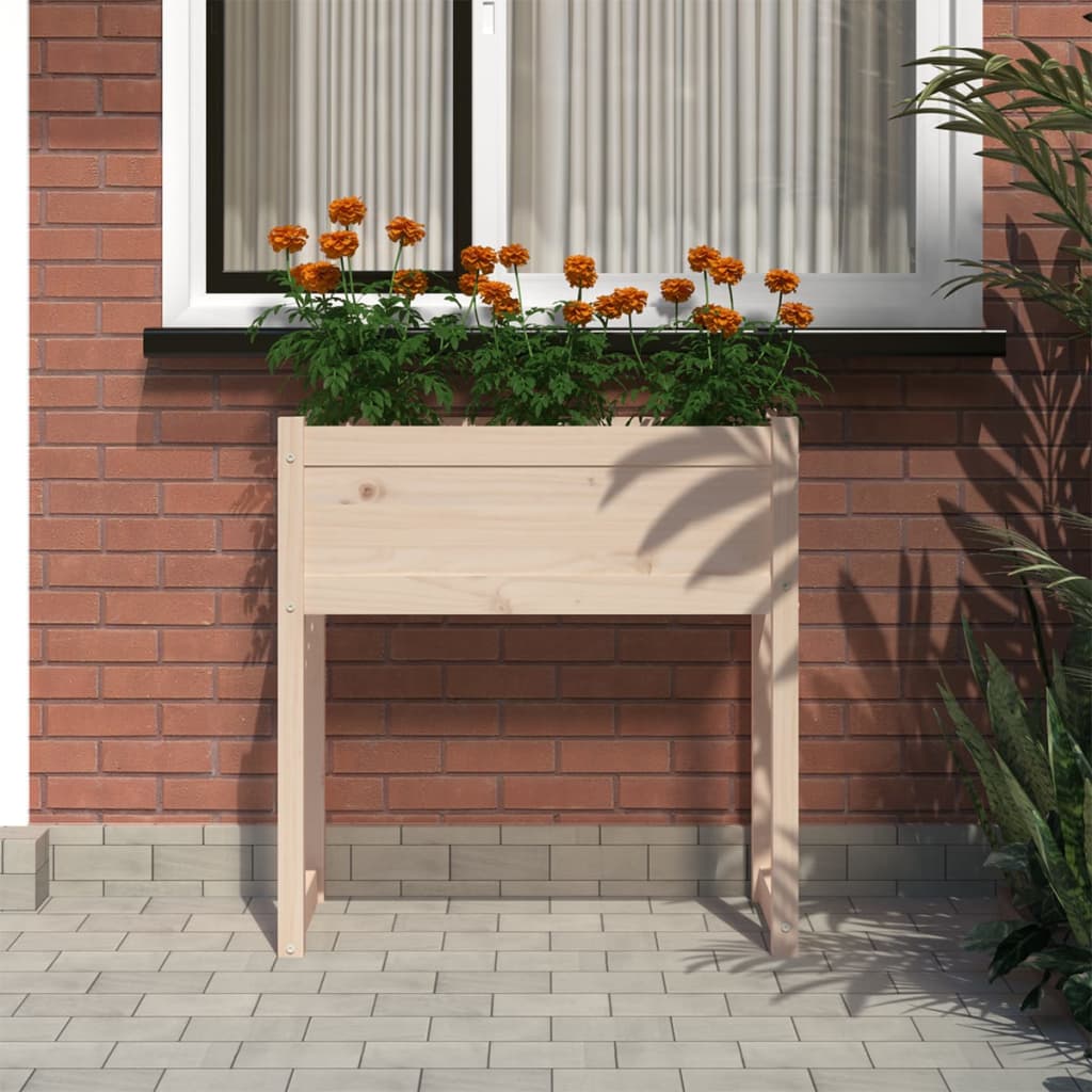 plantekasse 78x40x81 cm massivt fyrretræ