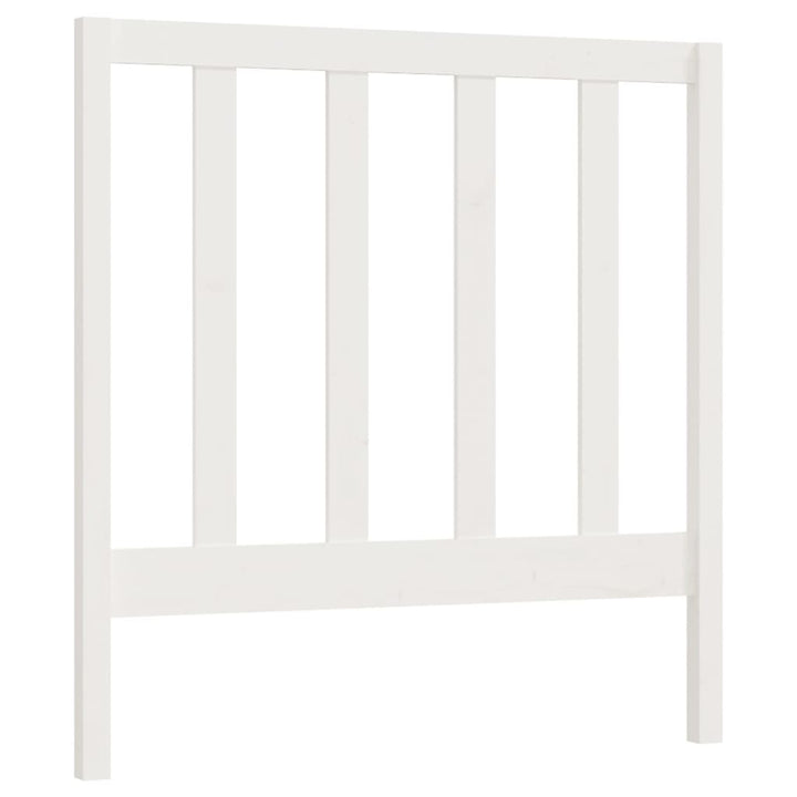 sengegavl 95x4x100 cm massivt fyrretræ hvid