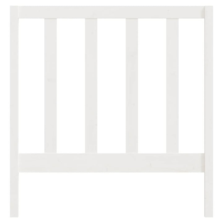 sengegavl 95x4x100 cm massivt fyrretræ hvid