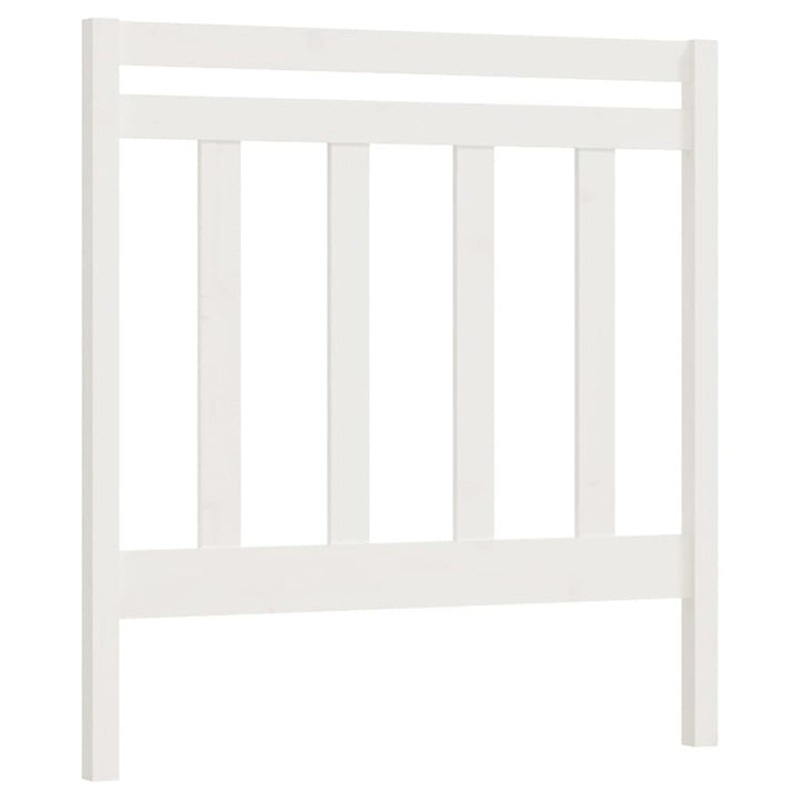 sengegavl 95x4x100 cm massivt fyrretræ hvid