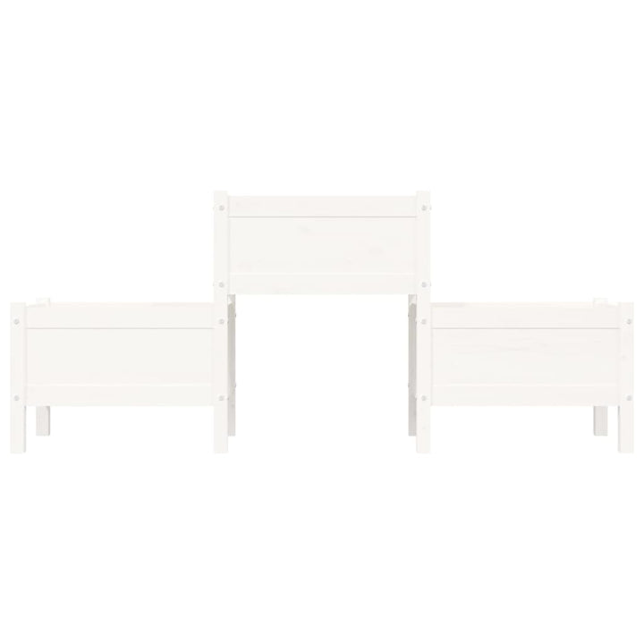 plantekasse 178,5x44x75 cm massivt fyrretræ hvid