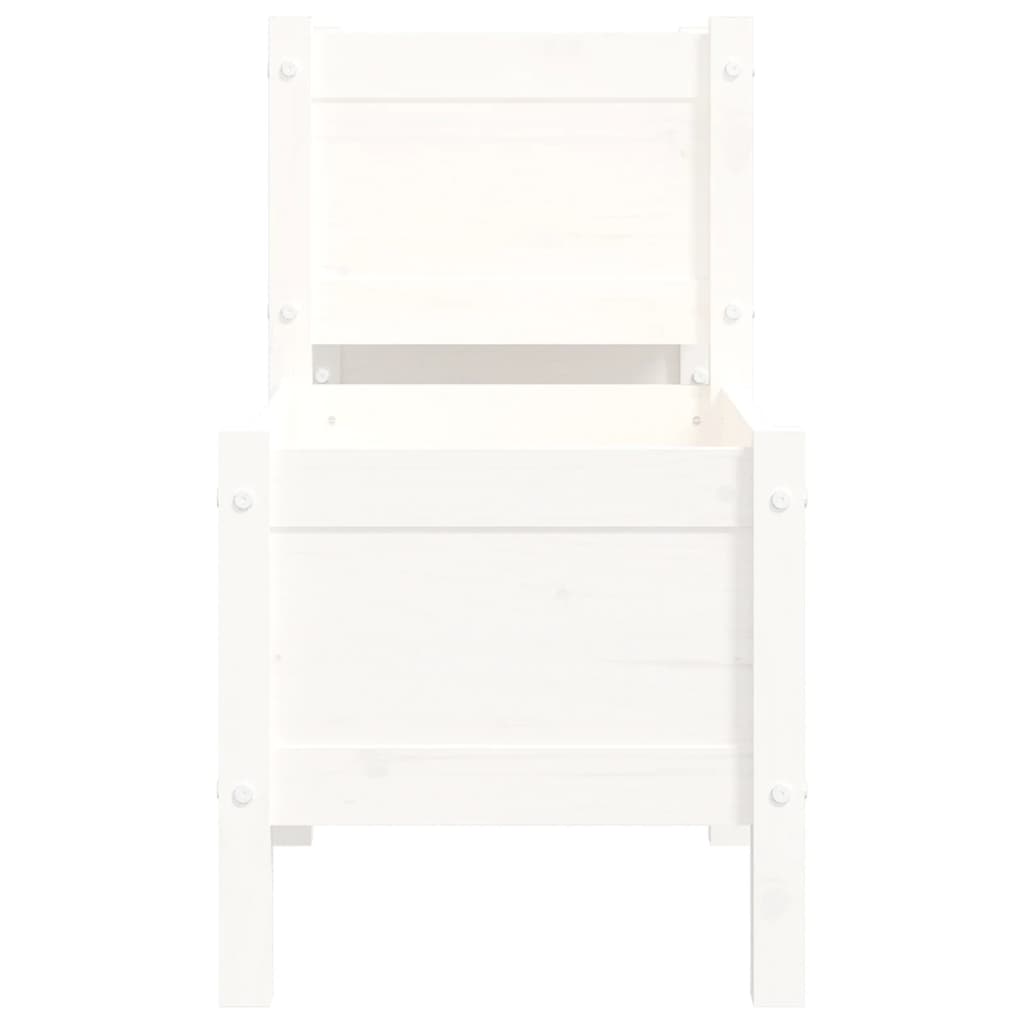 plantekasse 178,5x44x75 cm massivt fyrretræ hvid