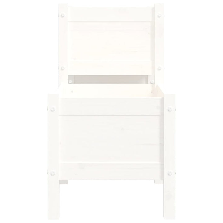 plantekasse 178,5x44x75 cm massivt fyrretræ hvid