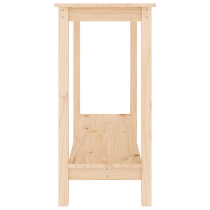 konsolbord 110x40x80 cm massivt fyrretræ