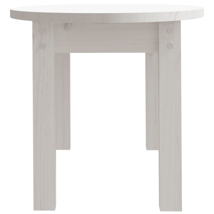 sofabord 80x40x35 cm massivt fyrretræ hvid