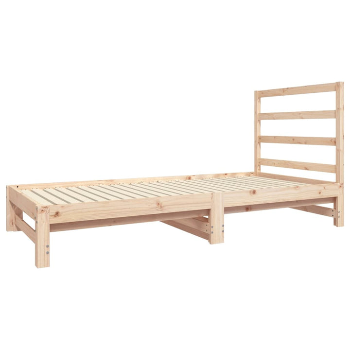 daybed med udtræk 2x(90x190) cm massivt fyrretræ