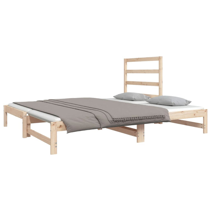 daybed med udtræk 2x(90x190) cm massivt fyrretræ
