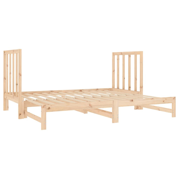 daybed med udtræk 2x(90x190) cm massivt fyrretræ