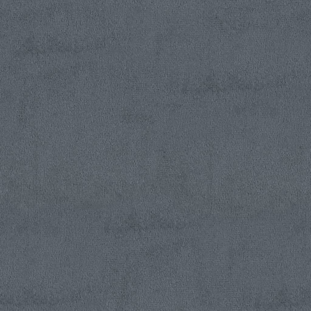 opbevaringsskammel 110x45x49 cm velour mørkegrå