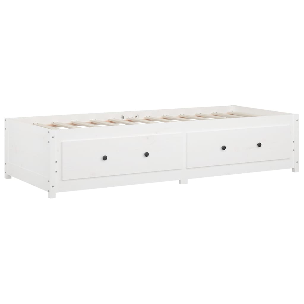 daybed uden madras 80x200 cm massivt fyrretræ hvid