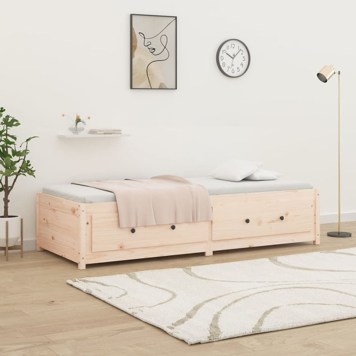 daybed uden madras 90x200 cm massivt fyrretræ