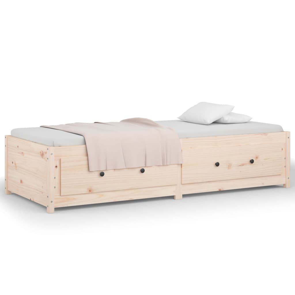 daybed uden madras 90x200 cm massivt fyrretræ