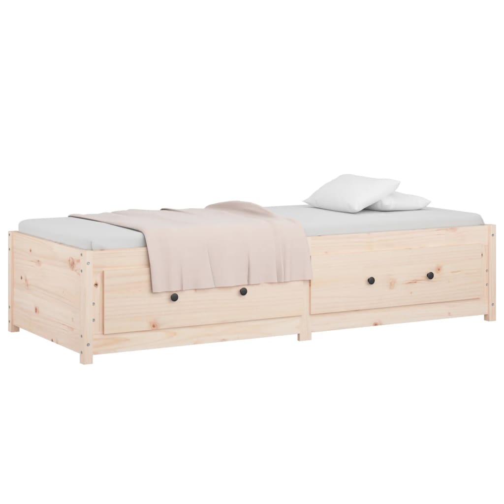 daybed uden madras 90x200 cm massivt fyrretræ