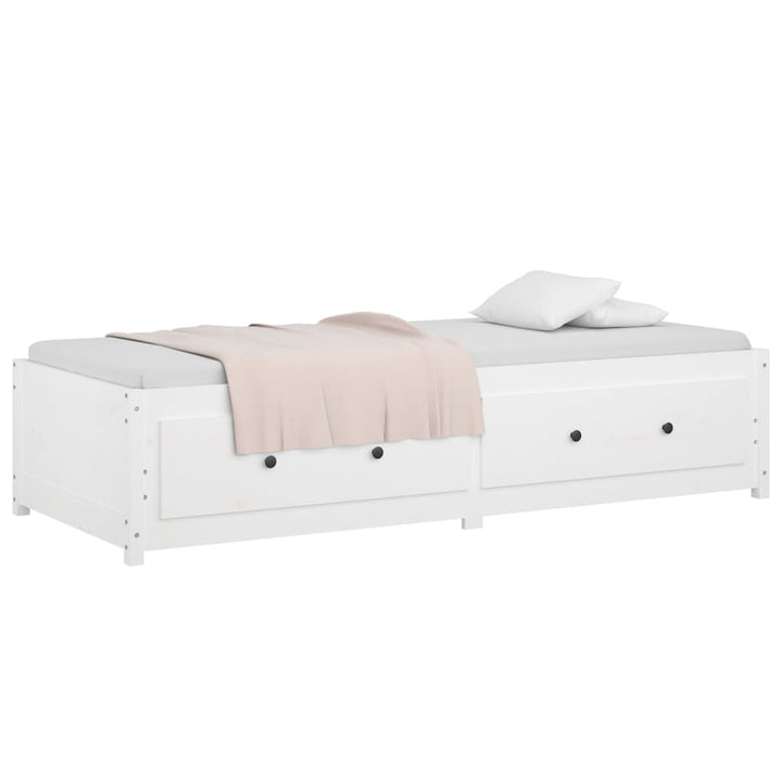 daybed uden madras 90x200 cm massivt fyrretræ hvid