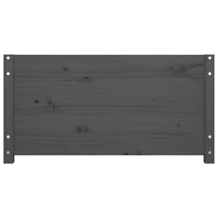 daybed 90x200 cm massivt fyrretræ grå