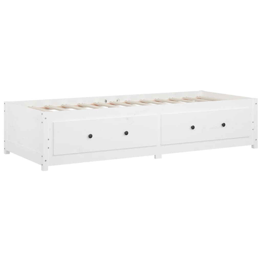 daybed 90x190 cm Single massivt fyrretræ hvid