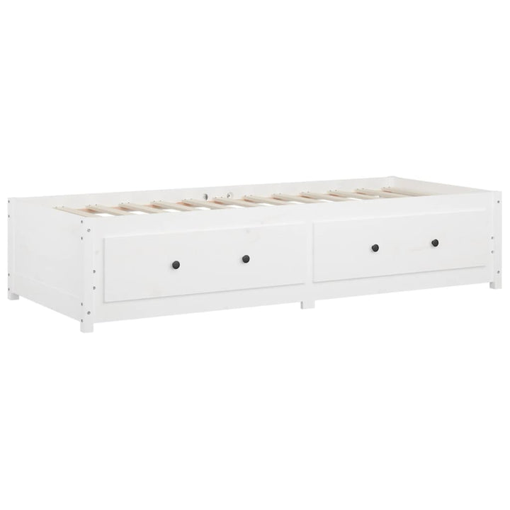 daybed 90x190 cm Single massivt fyrretræ hvid