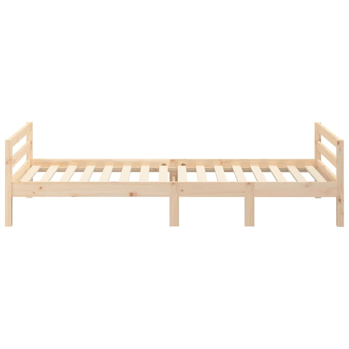 sengeramme uden madras 90x200 cm massivt fyrretræ