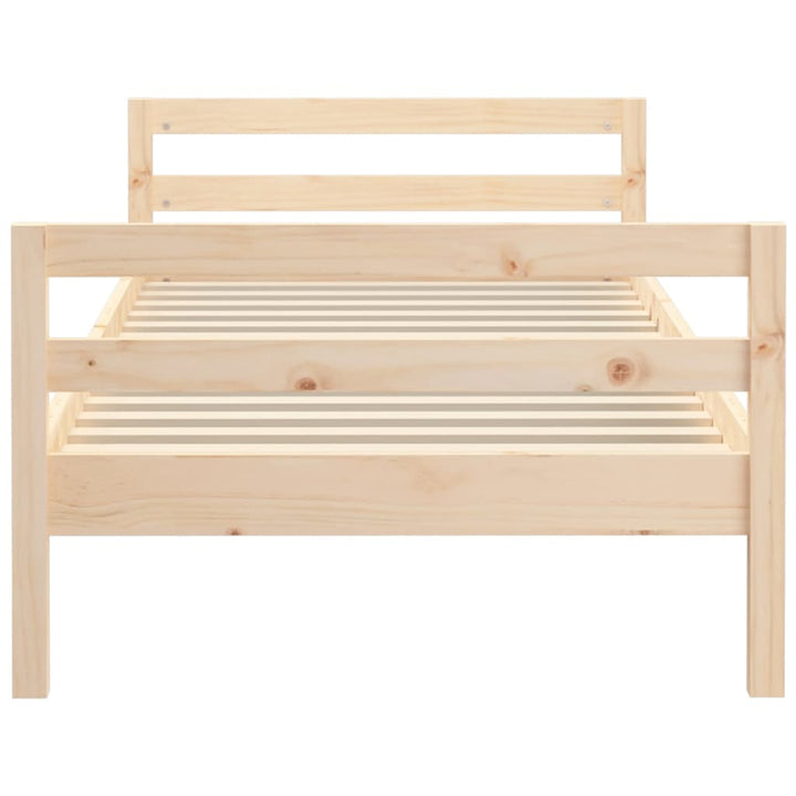 sengeramme uden madras 80x200 cm massivt fyrretræ