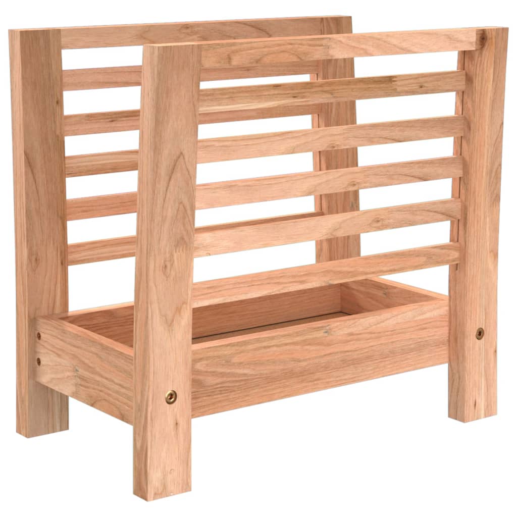 magasinholder 40x26,5x38,5 cm massivt valnøddetræ