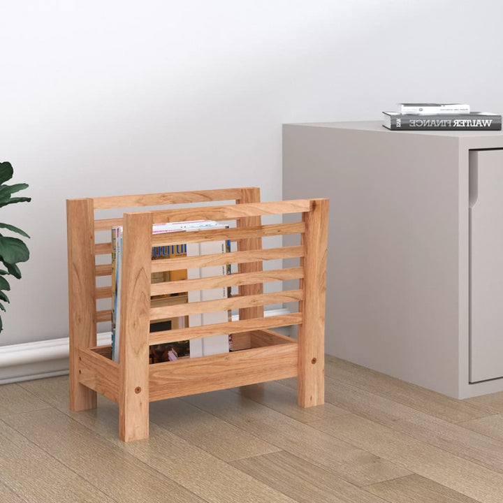 magasinholder 40x26,5x38,5 cm massivt valnøddetræ