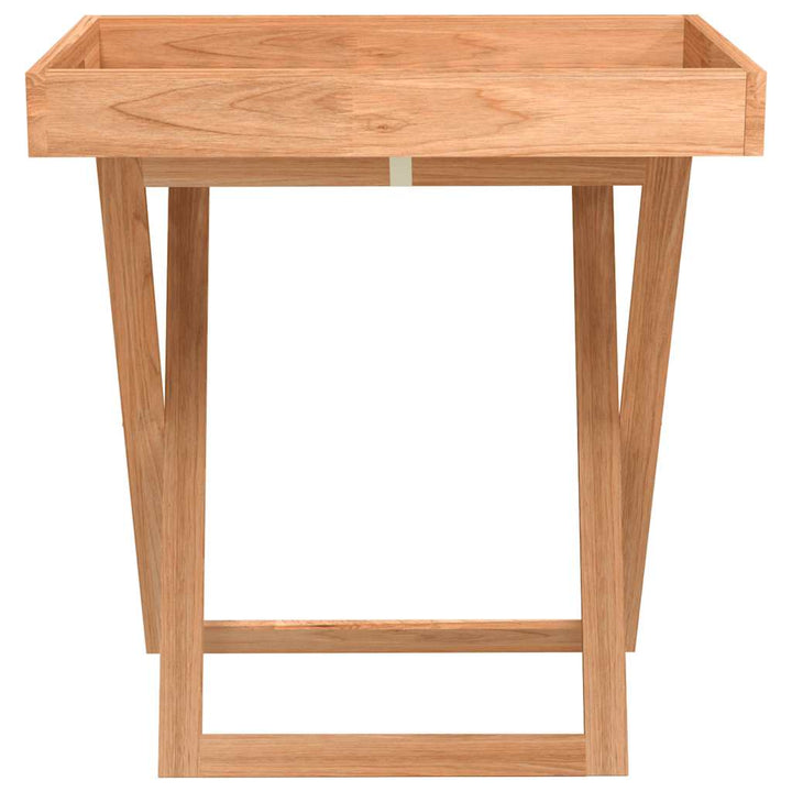 foldbart bakkebord 52x36x56,5 cm massivt valnøddetræ